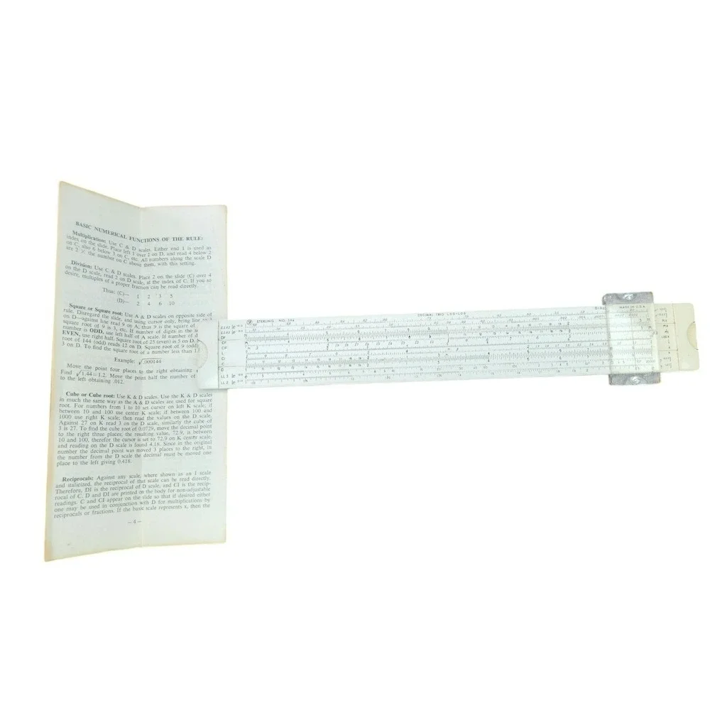 Sterling Decimal Trig Log-Log Slide Rule‎ No. 594